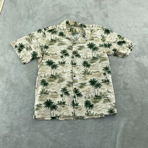 Vintage Hawaii Floral Short sleeve tropical Shirt Short Sleeve Mens XL 0704